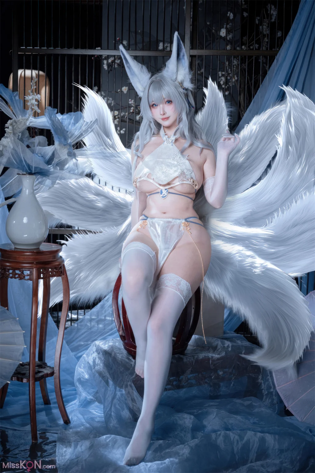 Coser@rioko凉凉子: 碧蓝航线 信浓 旗袍 相融一梦 (25 photos)