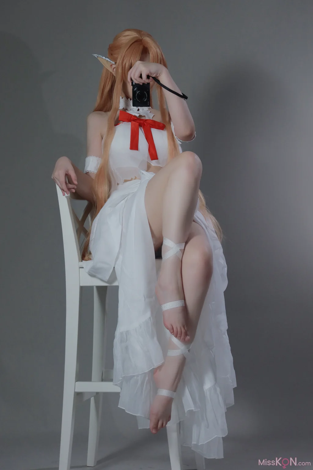 Coser@幼愛Youmeko: 刀剑神域-亚丝娜·精灵囚服 (54 photos + 4 videos)