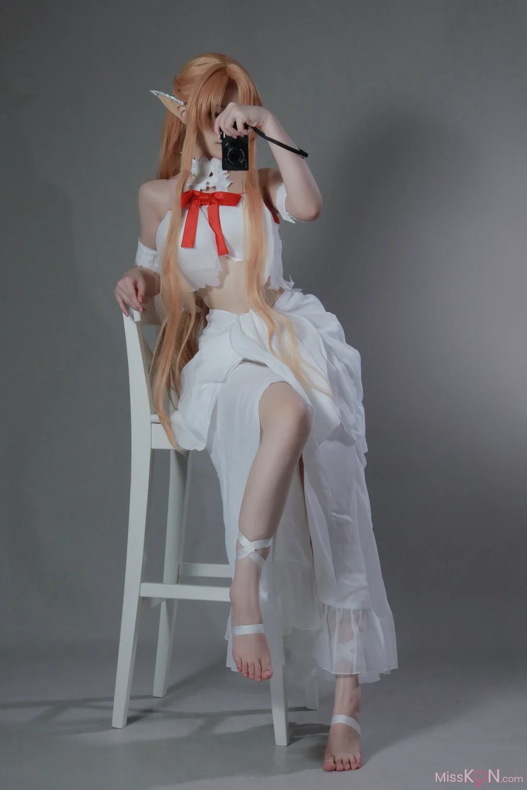 Coser@幼愛Youmeko: 刀剑神域-亚丝娜·精灵囚服 (54 photos + 4 videos)