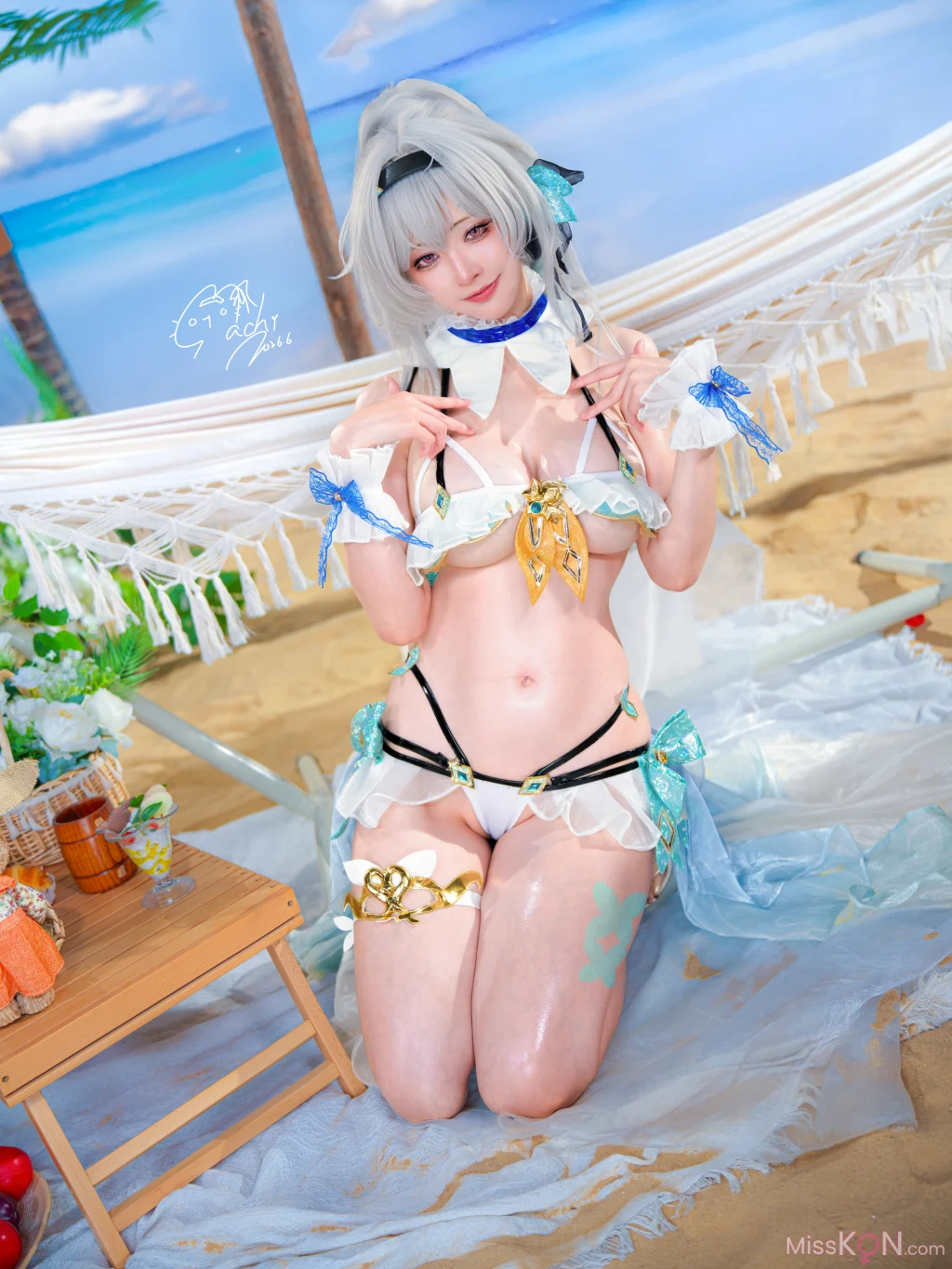 Coser@Machi馬吉: 崩壞 星穹鐵道 流螢泳裝 Firefly Bikini (52 photos)