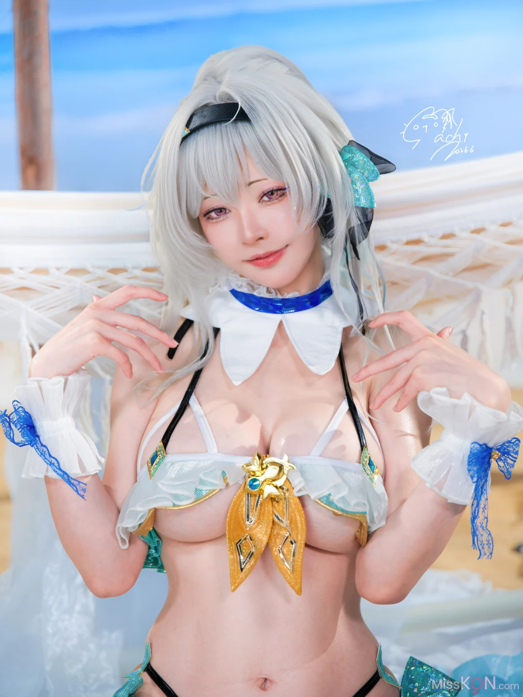 Coser@Machi馬吉: 崩壞 星穹鐵道 流螢泳裝 Firefly Bikini (52 photos)