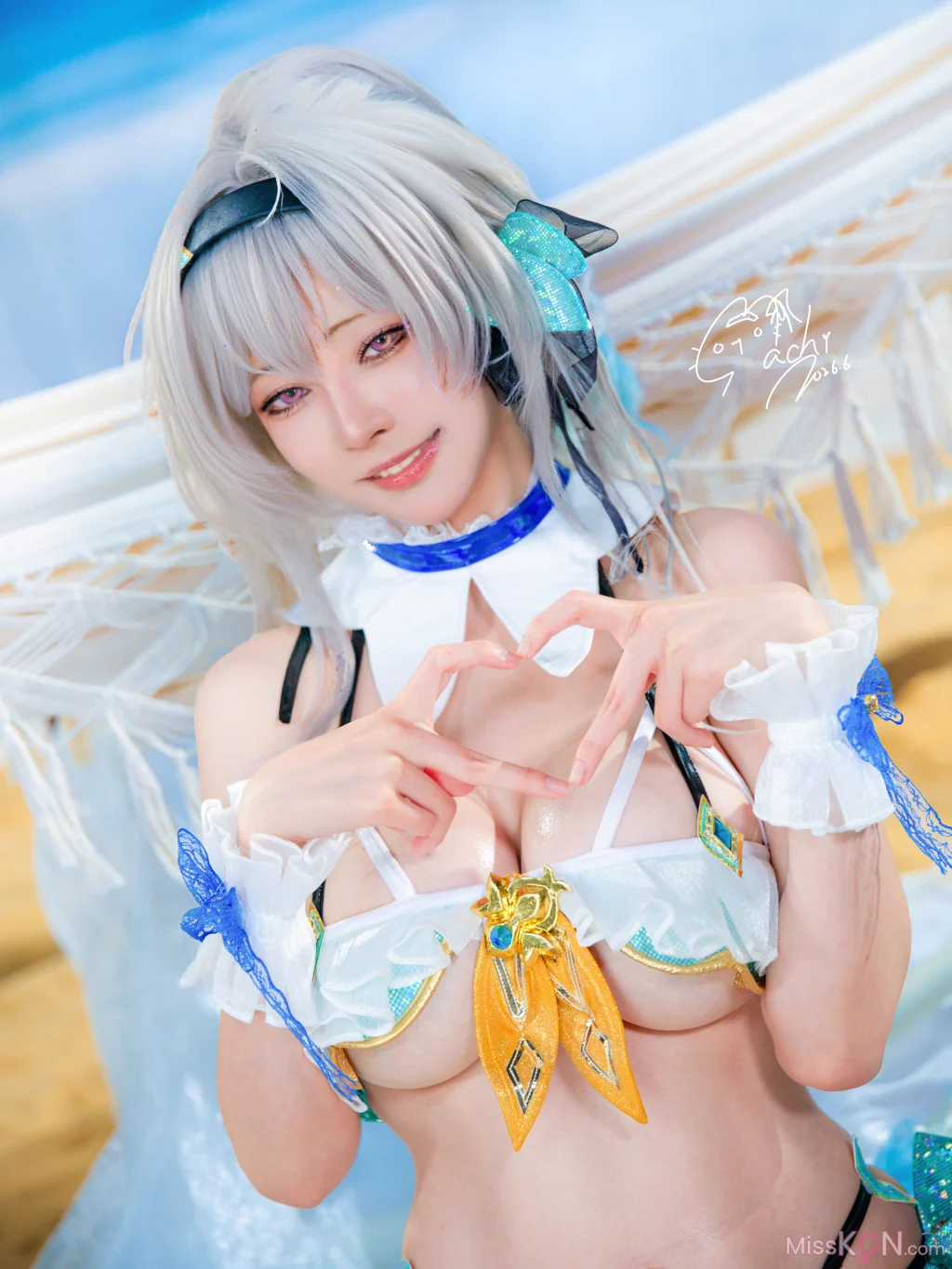 Coser@Machi馬吉: 崩壞 星穹鐵道 流螢泳裝 Firefly Bikini (52 photos) – Page 2