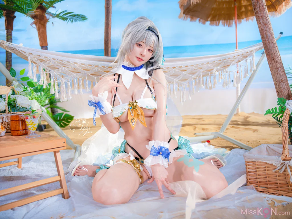 Coser@Machi馬吉: 崩壞 星穹鐵道 流螢泳裝 Firefly Bikini (52 photos) – Page 2