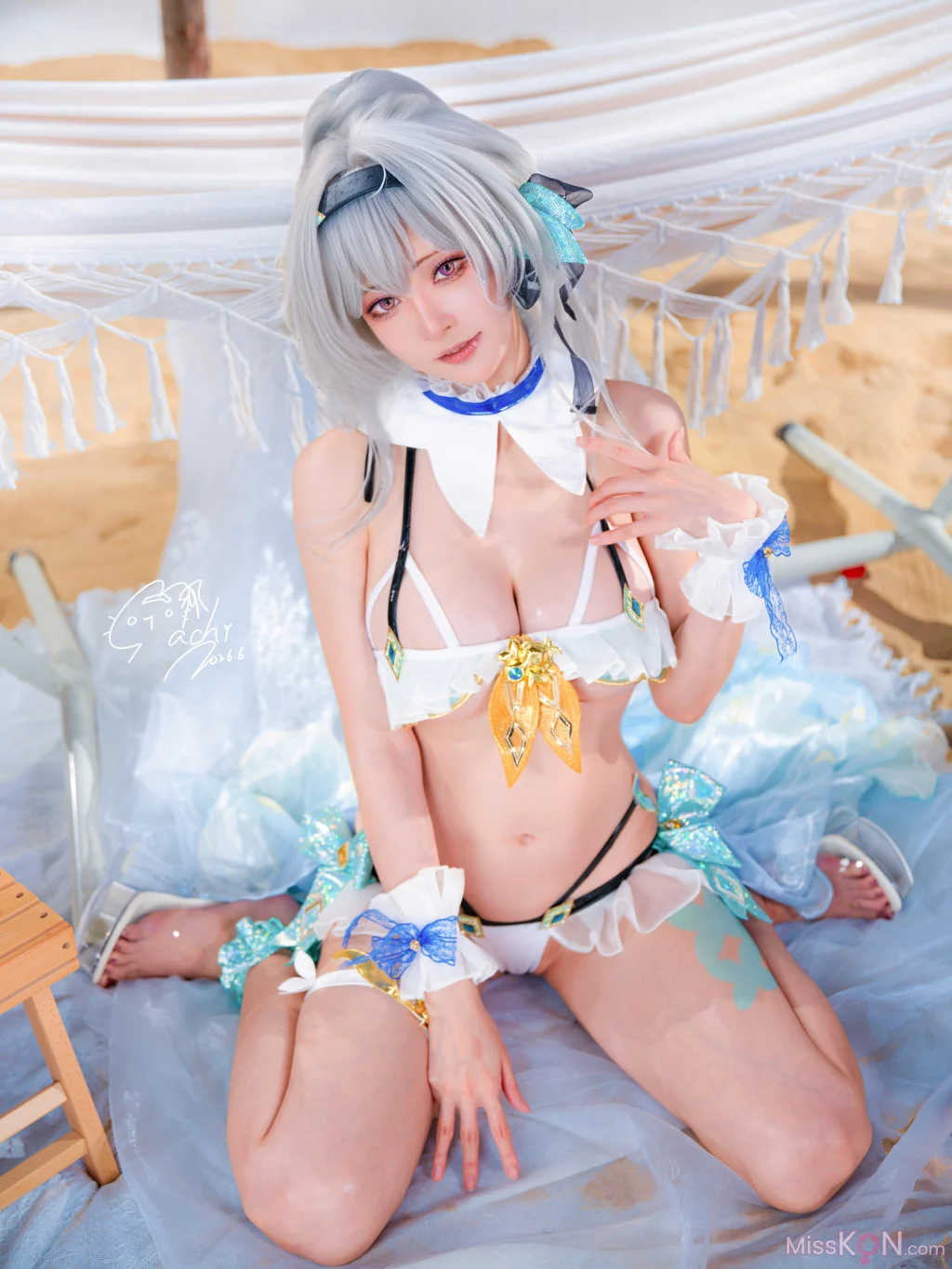 Coser@Machi馬吉: 崩壞 星穹鐵道 流螢泳裝 Firefly Bikini (52 photos) – Page 2