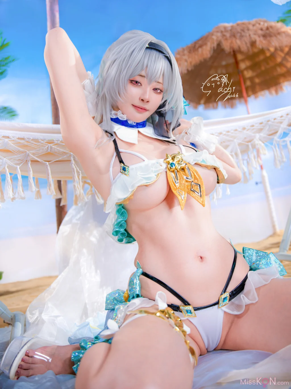 Coser@Machi馬吉: 崩壞 星穹鐵道 流螢泳裝 Firefly Bikini (52 photos) – Page 2