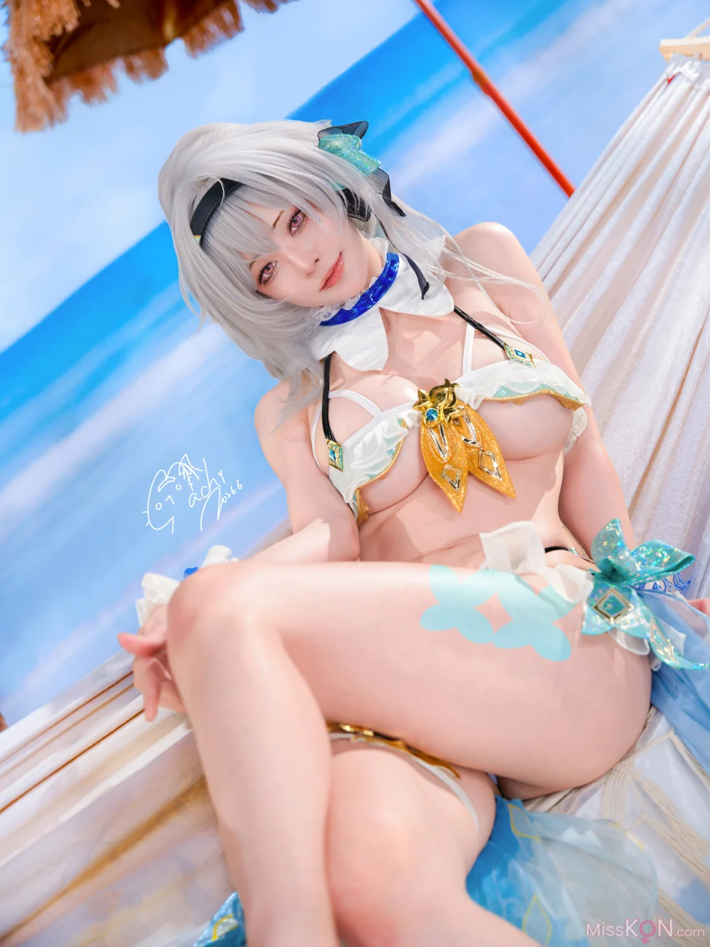 Coser@Machi馬吉: 崩壞 星穹鐵道 流螢泳裝 Firefly Bikini (52 photos) – Page 2