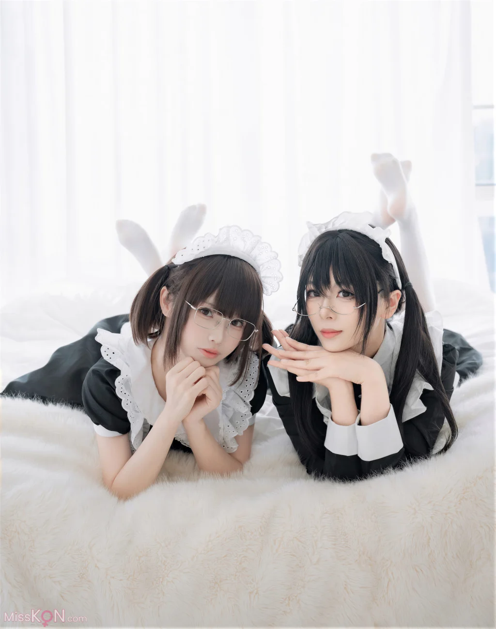 Coser@轩萧学姐 & 十万珍吱伏特: 双人女仆 (110 photos + 1 video) – Page 2