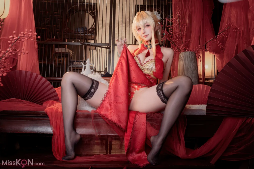 Coser@rioko凉凉子: 碧蓝航线 怨仇 旗袍 杯盏盈芳华 (25 photos)