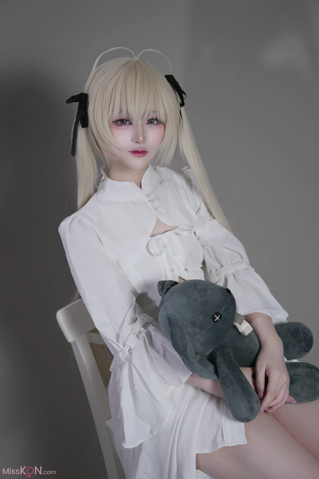 Coser@幼愛Youmeko: 缘之空 春日野穹 白裙 (42 photos)