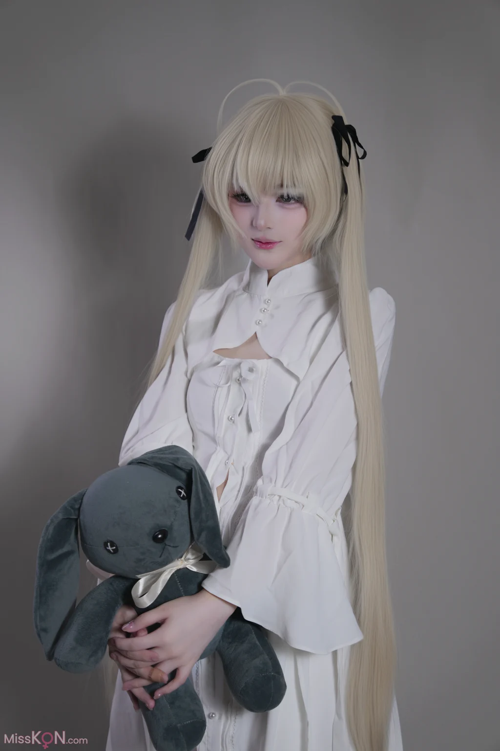 Coser@幼愛Youmeko: 缘之空 春日野穹 白裙 (42 photos)