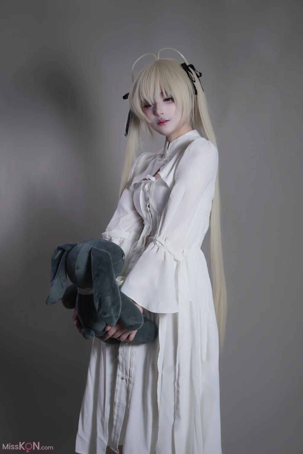 Coser@幼愛Youmeko: 缘之空 春日野穹 白裙 (42 photos)