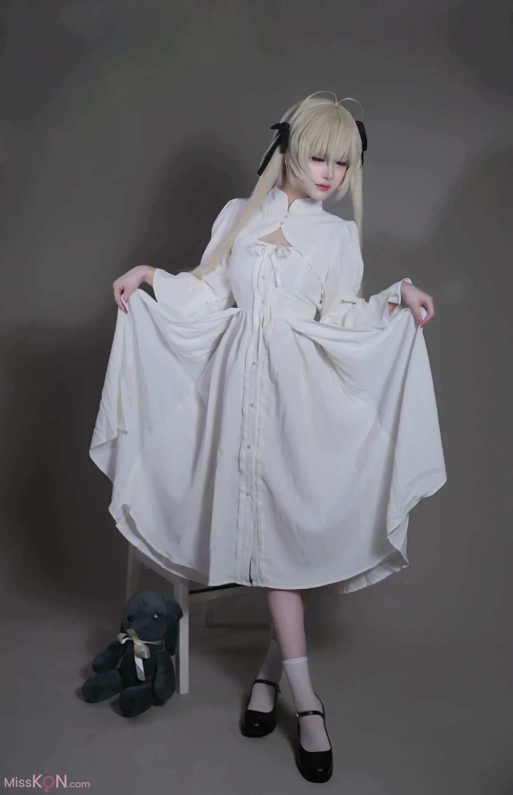 Coser@幼愛Youmeko: 缘之空 春日野穹 白裙 (42 photos) – Page 2