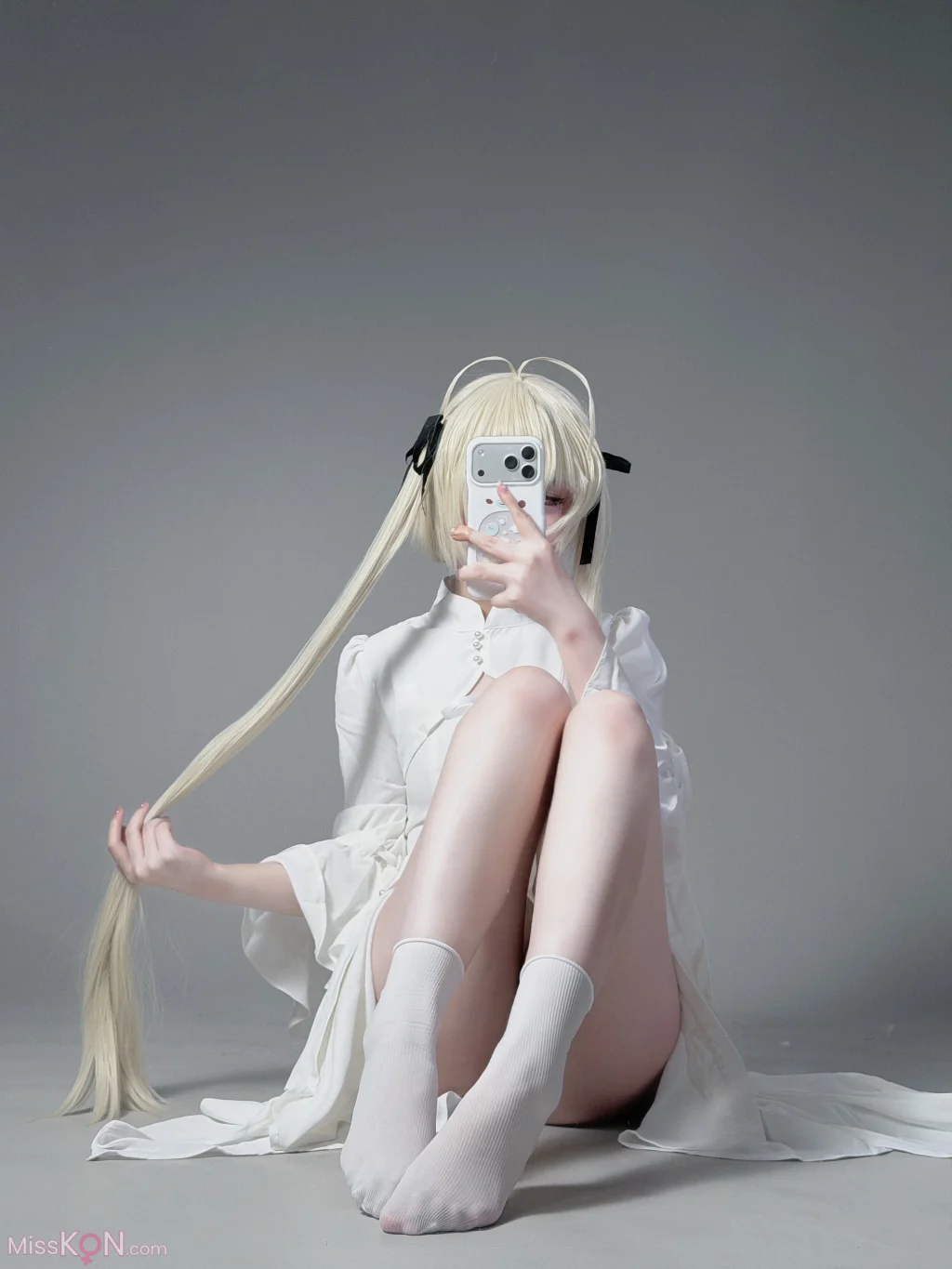 Coser@幼愛Youmeko: 缘之空 春日野穹 白裙 (42 photos) – Page 2