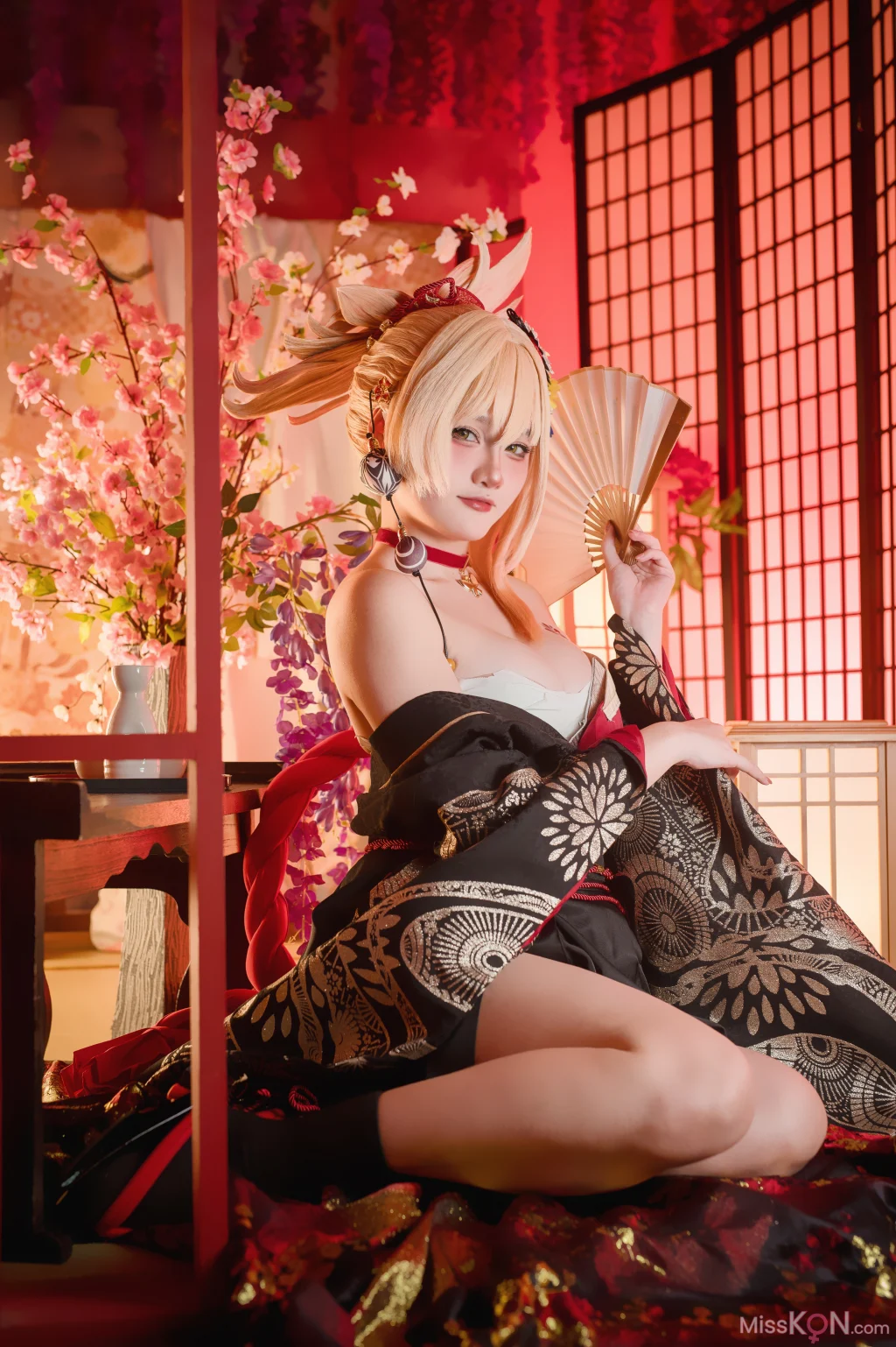 Coser@Xiaoyukiko小鱼: Yoimiya Yukata (32 photos)