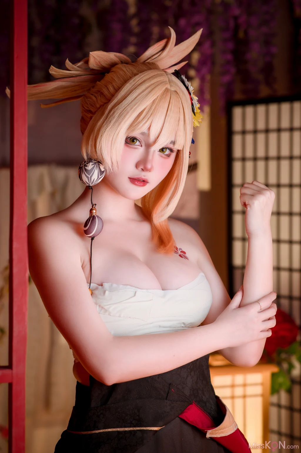 Coser@Xiaoyukiko小鱼: Yoimiya Yukata (32 photos) – Page 2