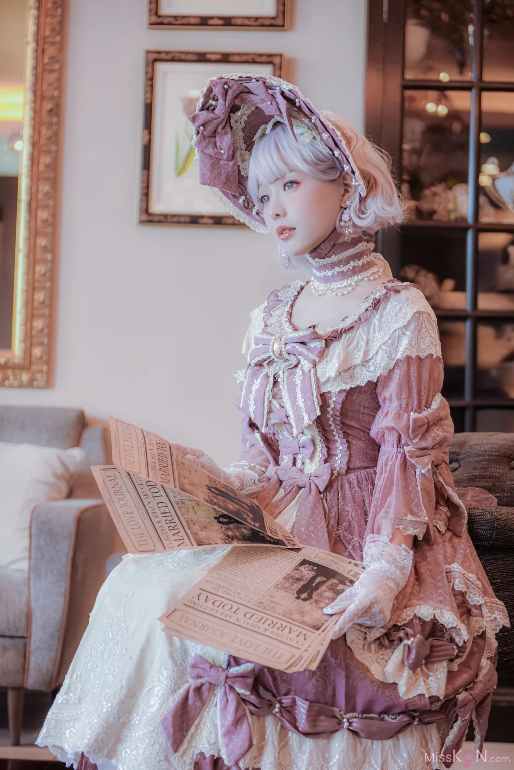 Coser@Ely_eee (ElyEE子): Lilac Courtyard 紫丁香庭院 (49 photos)