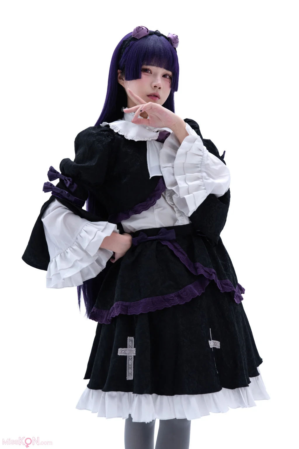 Coser@清水凪: 五更琉璃 夜魔礼服 (46 photos)