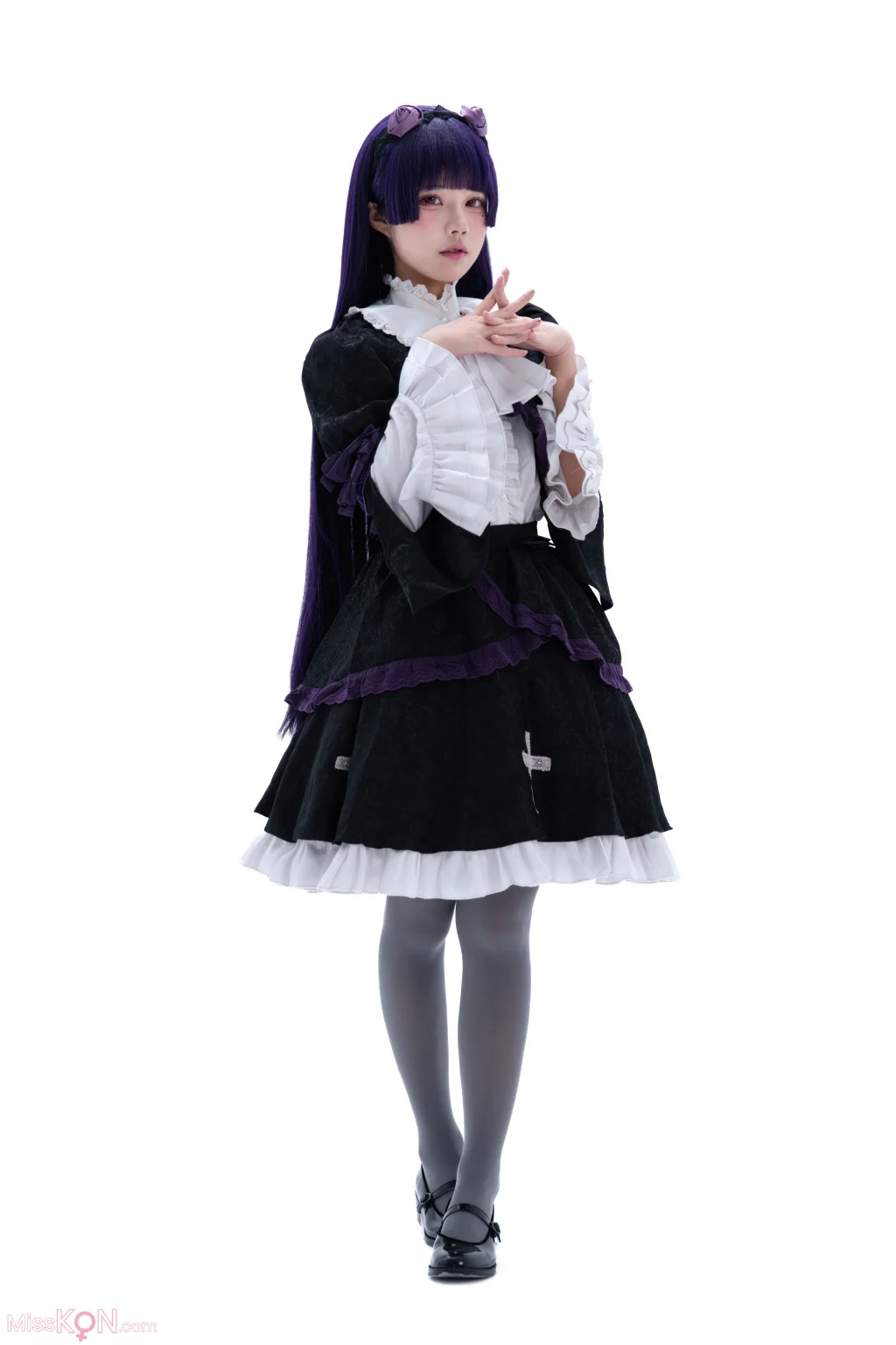 Coser@清水凪: 五更琉璃 夜魔礼服 (46 photos)