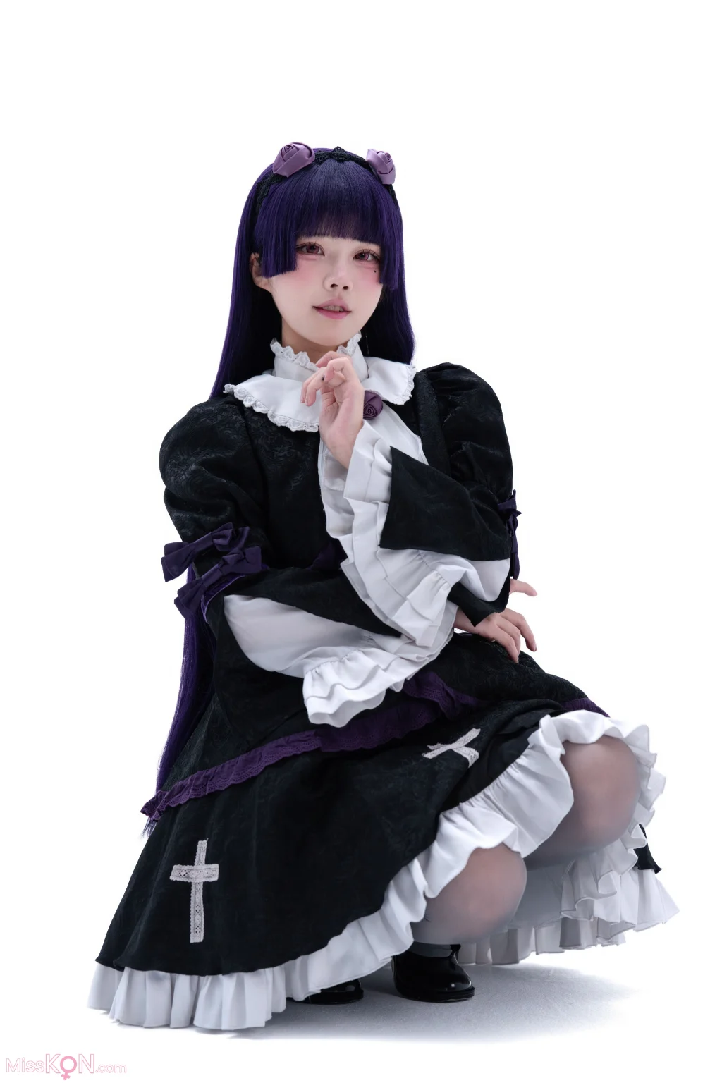 Coser@清水凪: 五更琉璃 夜魔礼服 (46 photos)