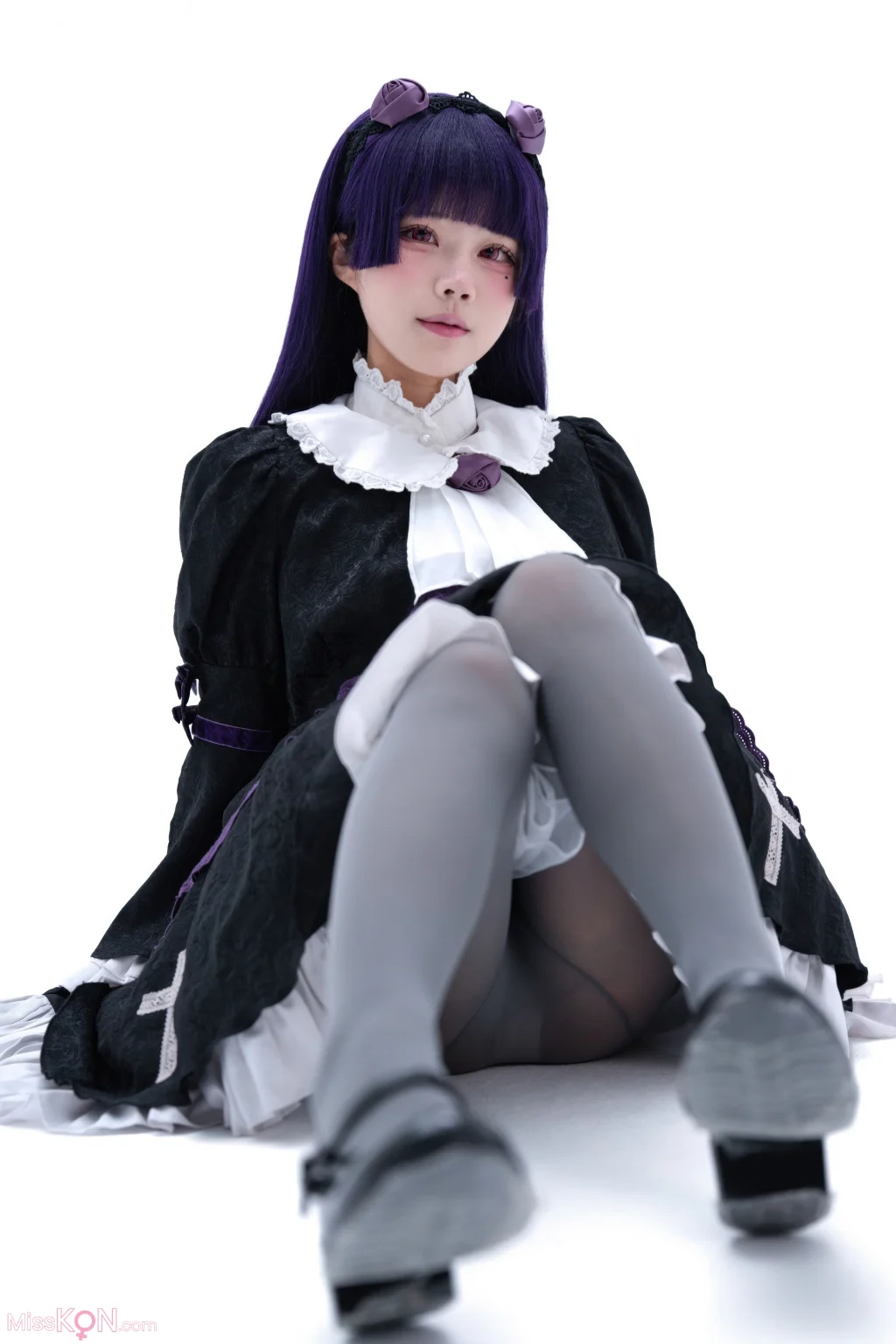 Coser@清水凪: 五更琉璃 夜魔礼服 (46 photos)
