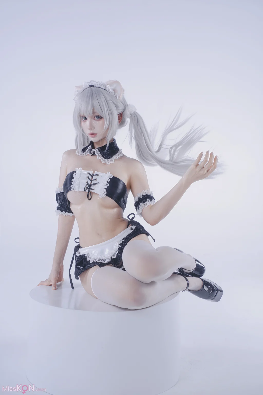 Coser@蠢沫沫 (chunmomo): 白发粉猫 (22 photos) – Page 2