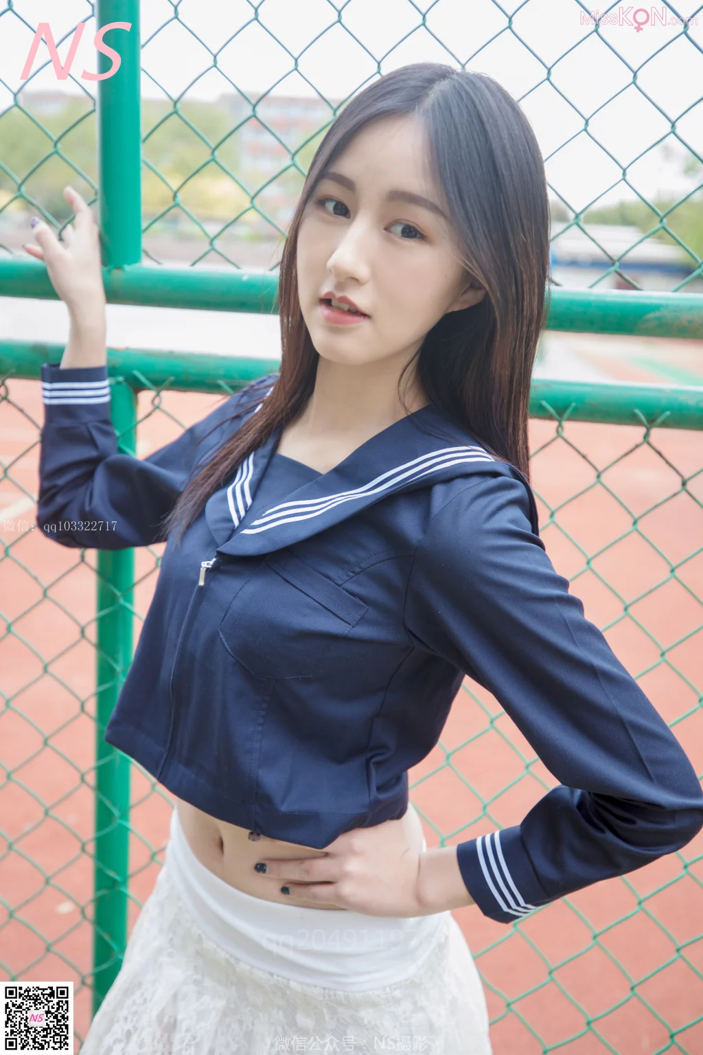 [NS纳丝摄影] No.138: 北北 制服肉丝超短裙 (76 photos)