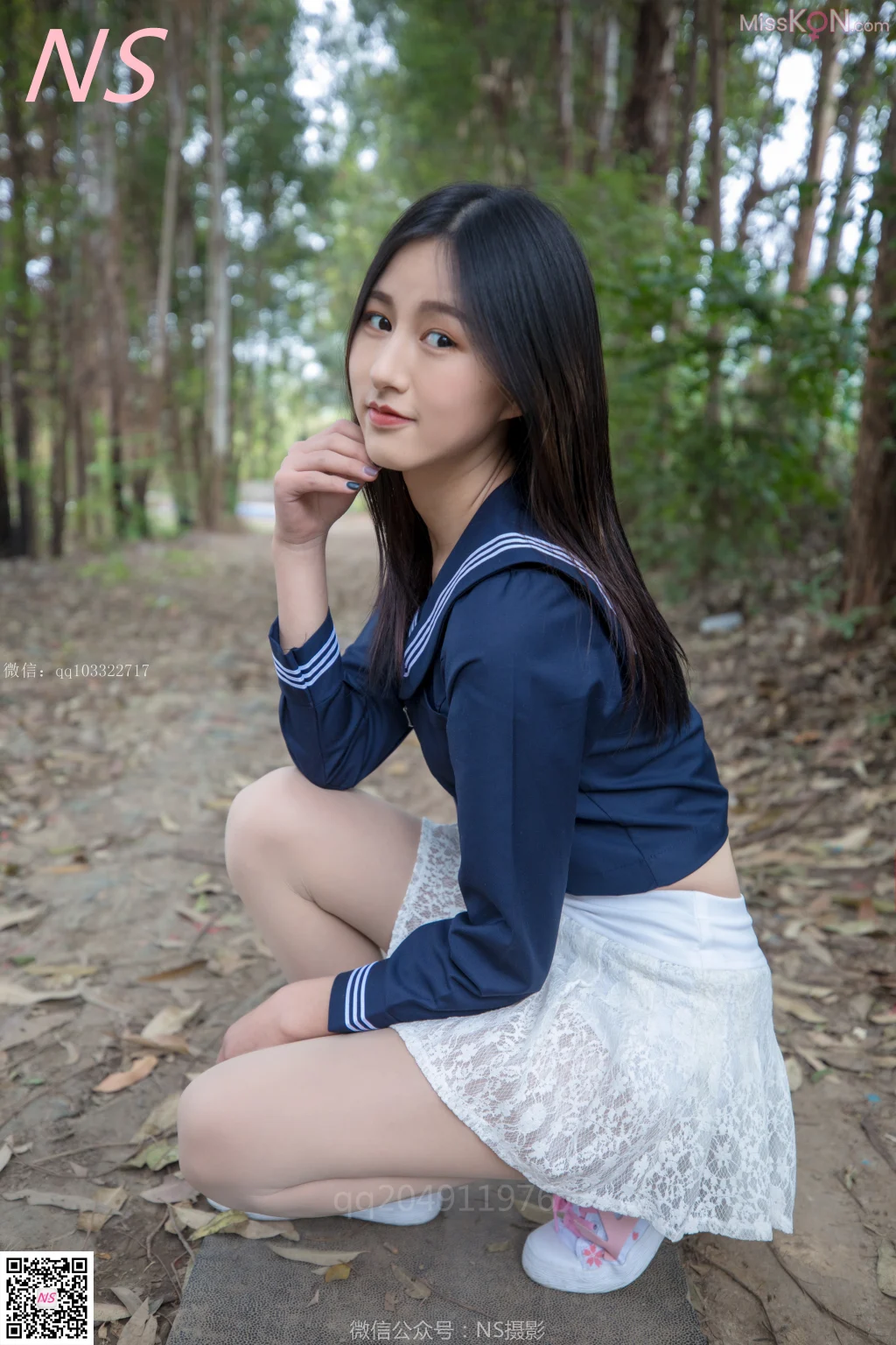 [NS纳丝摄影] No.138: 北北 制服肉丝超短裙 (76 photos)