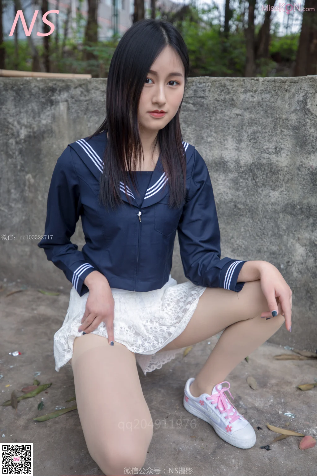 [NS纳丝摄影] No.138: 北北 制服肉丝超短裙 (76 photos)