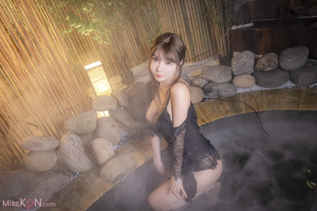 Coser@亚马逊鲶鱼: 温泉黑色蕾丝 (33 photos)