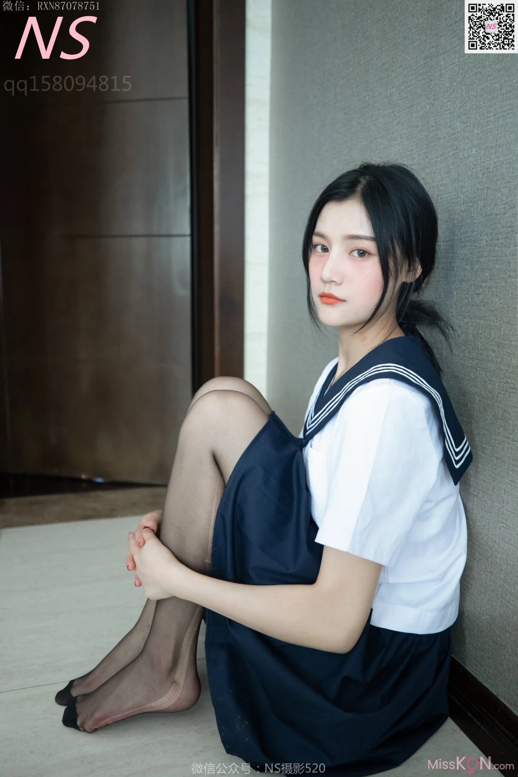 [NS纳丝摄影] No.141: 子涵 黑色丝袜的家居生活 (59 photos)