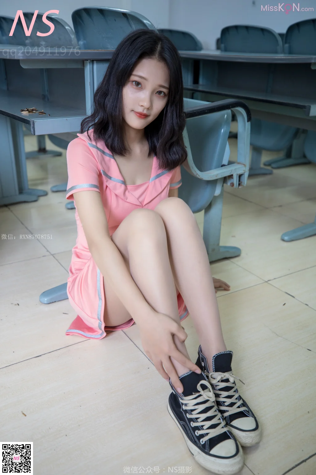 [NS纳丝摄影] No.145: 小蝴蝶 纯纯的丝袜帆布鞋 (50 photos) – Page 2