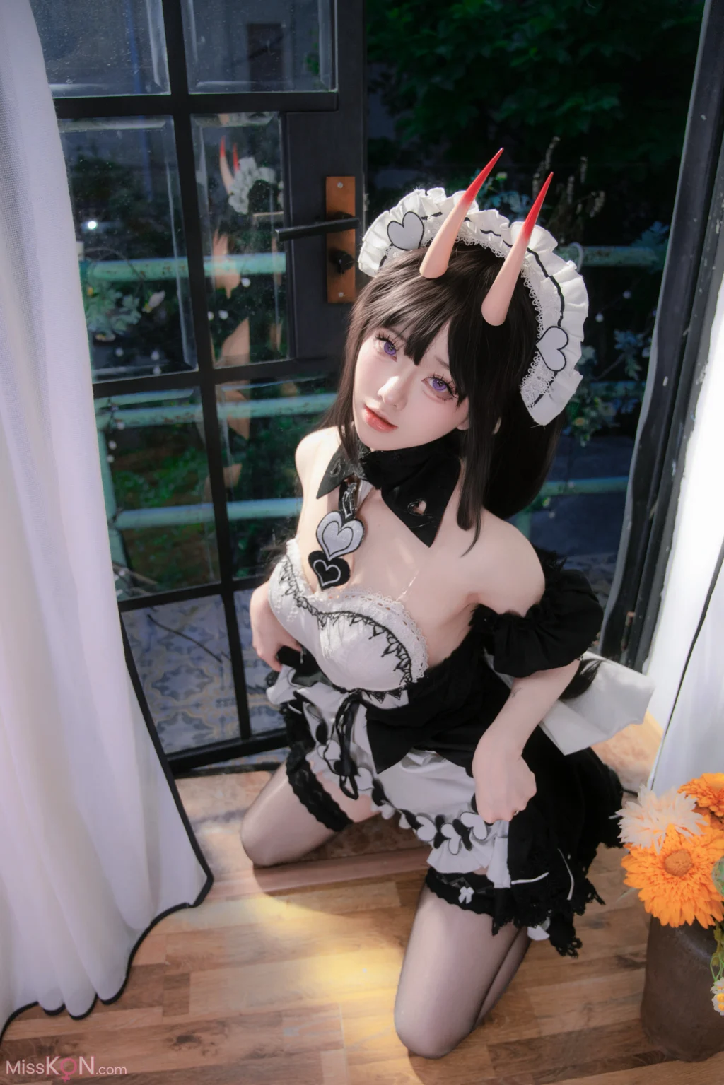 Coser@前野太太: 碧蓝航线 能代 女仆 (39 photos) – Page 2
