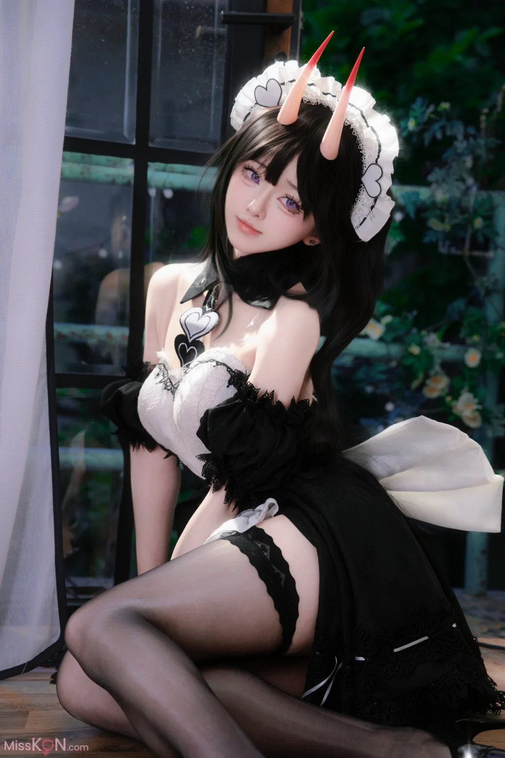 Coser@前野太太: 碧蓝航线 能代 女仆 (39 photos) – Page 2