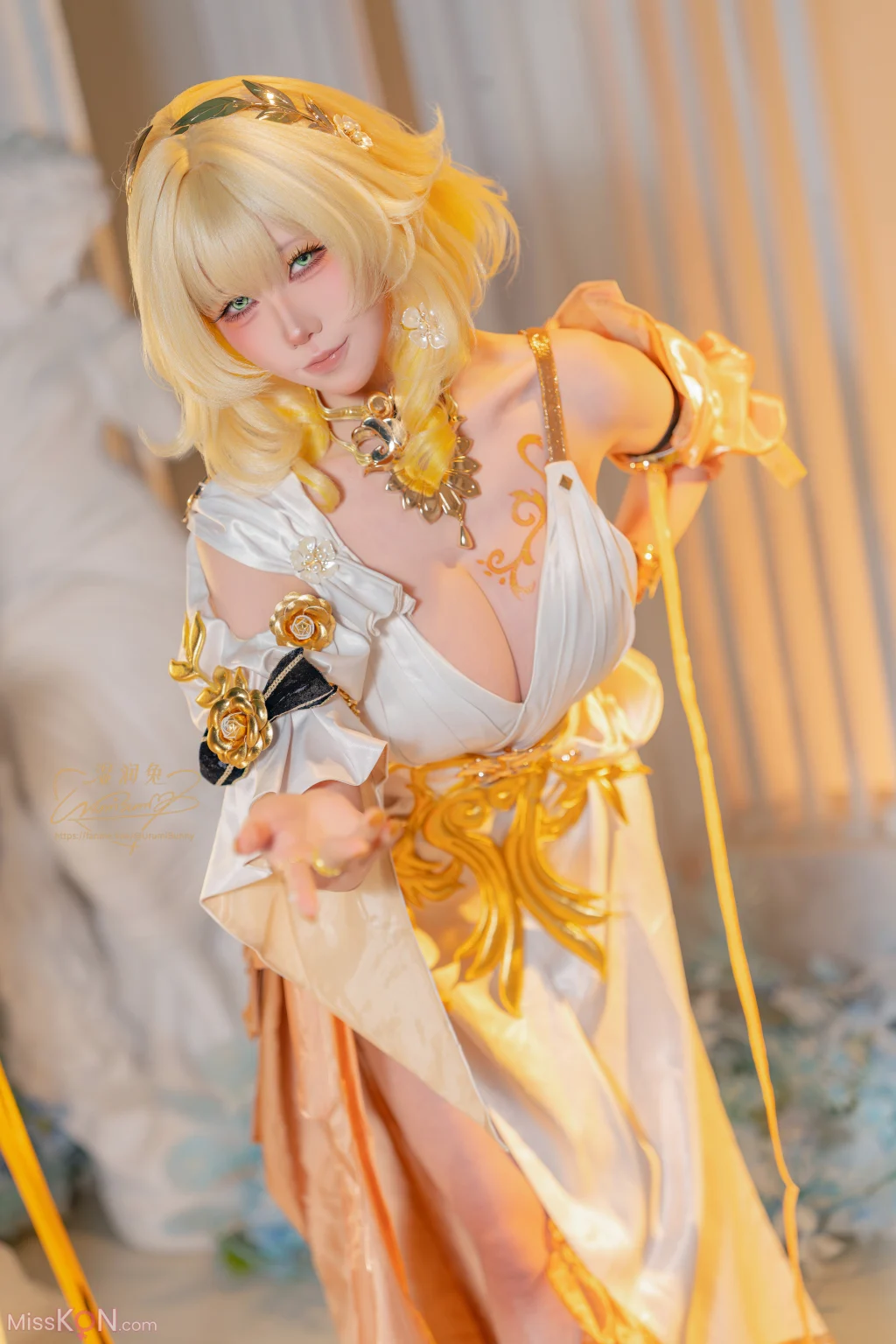 Coser@黏黏团子兔: 2026年07月作品 崩坏：星穹铁道-阿格莱雅 (143 photos + 4 videos)