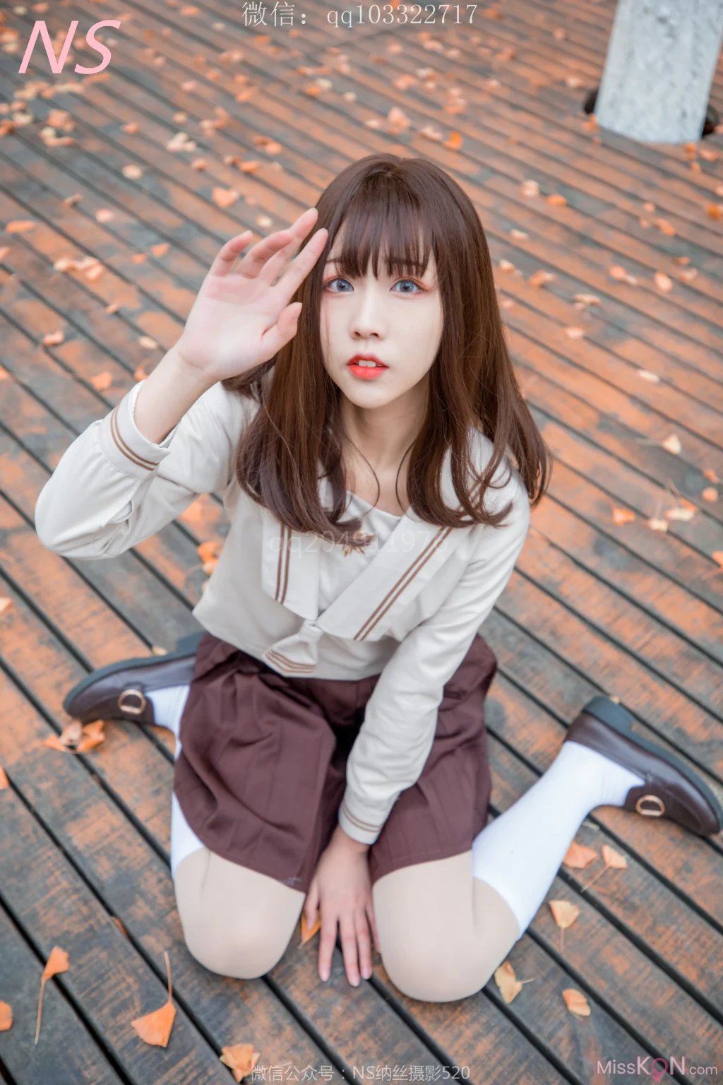 [NS纳丝摄影] No.153: 枫之少女 白丝肉丝萌萌哒的枫 (93 photos + 1 video)