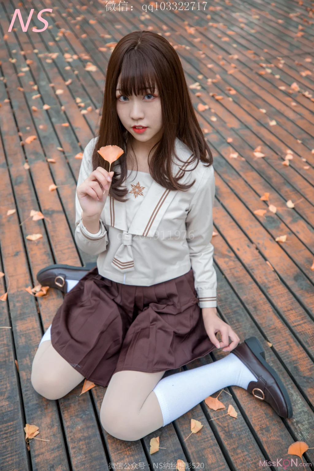 [NS纳丝摄影] No.153: 枫之少女 白丝肉丝萌萌哒的枫 (93 photos + 1 video)