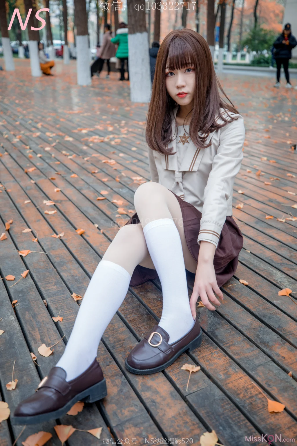 [NS纳丝摄影] No.153: 枫之少女 白丝肉丝萌萌哒的枫 (93 photos + 1 video)