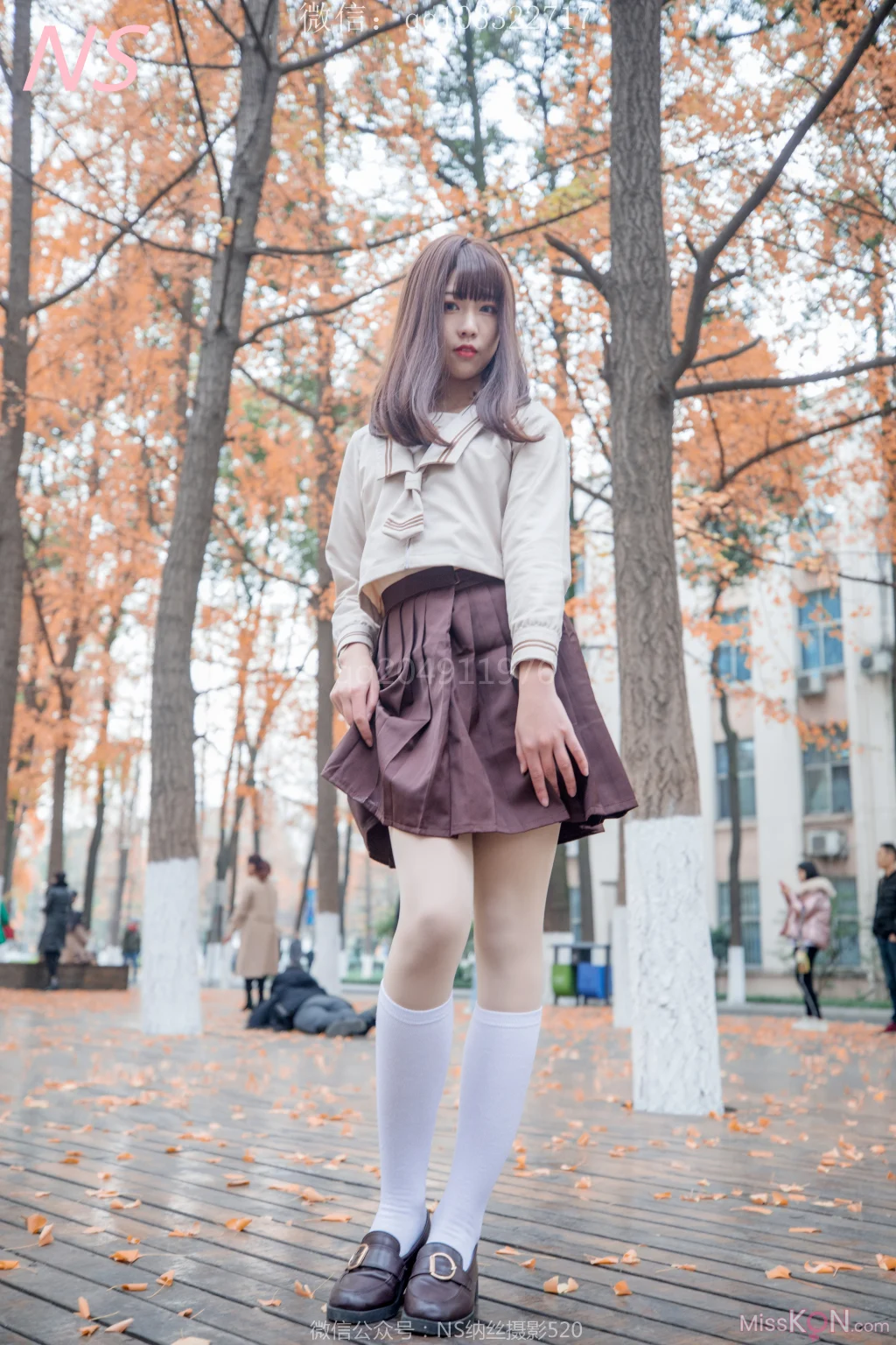 [NS纳丝摄影] No.153: 枫之少女 白丝肉丝萌萌哒的枫 (93 photos + 1 video)