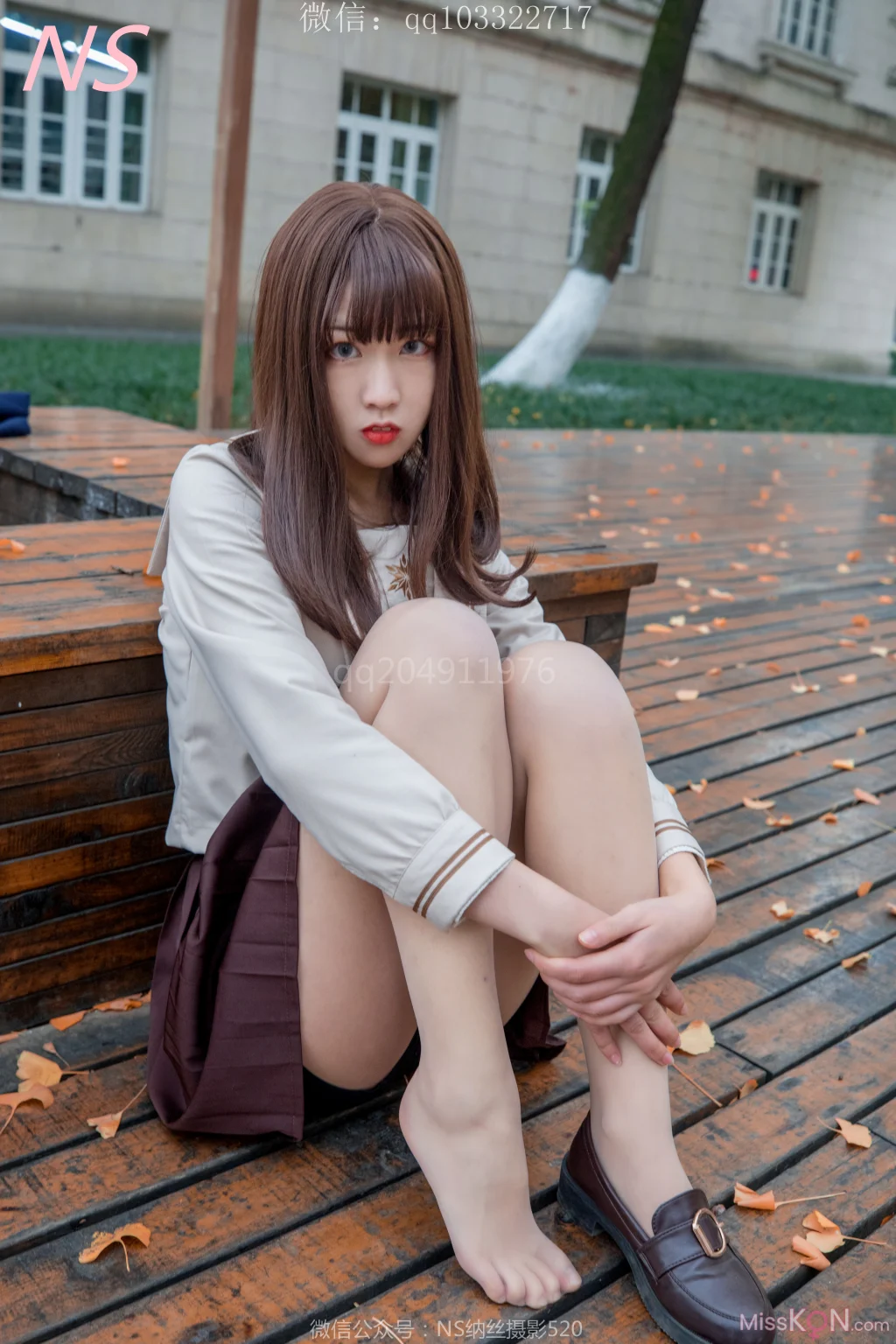 [NS纳丝摄影] No.153: 枫之少女 白丝肉丝萌萌哒的枫 (93 photos + 1 video) – Page 2