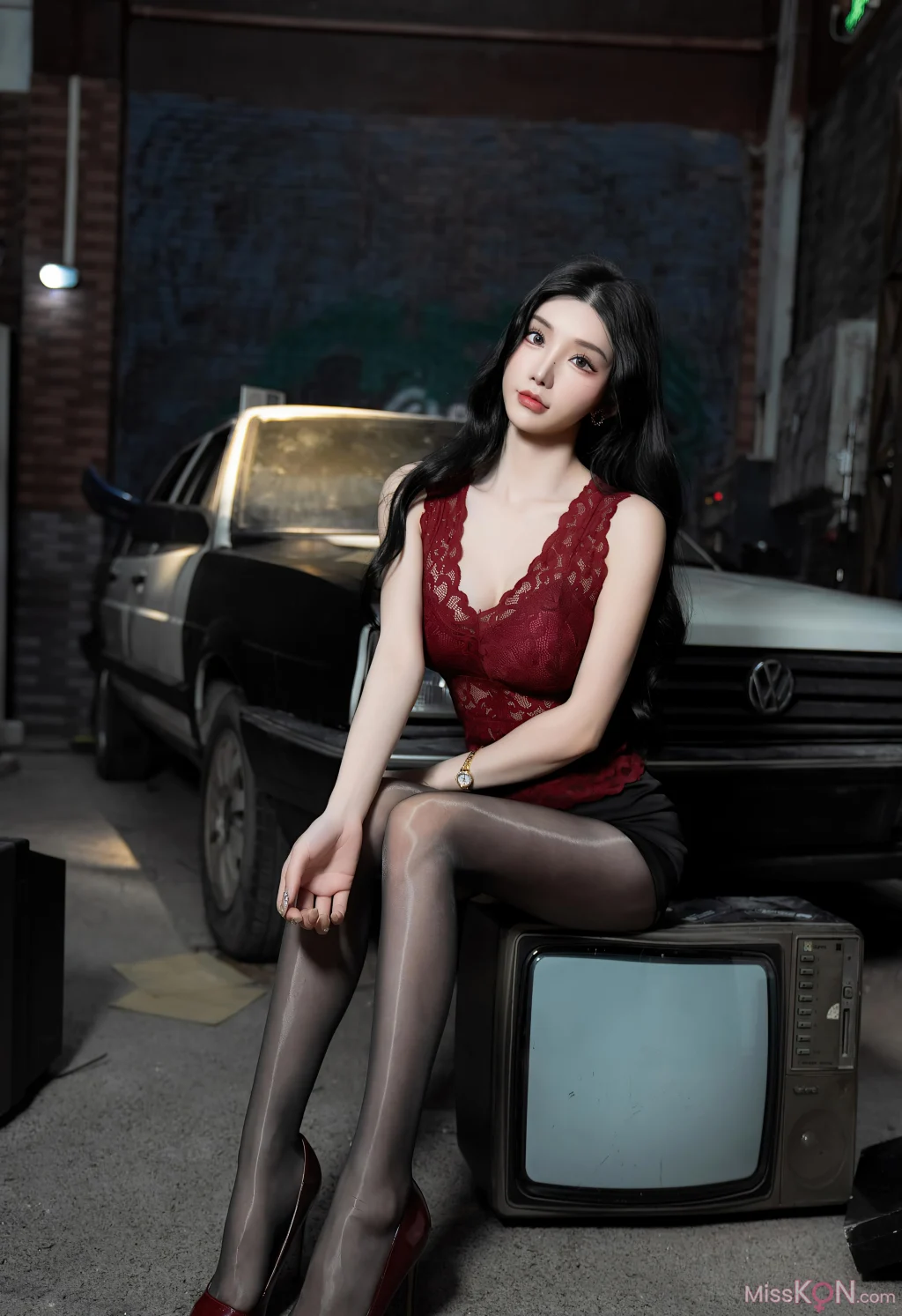 [内购无水印] 周于希Sally: 极品车模 (93 photos)