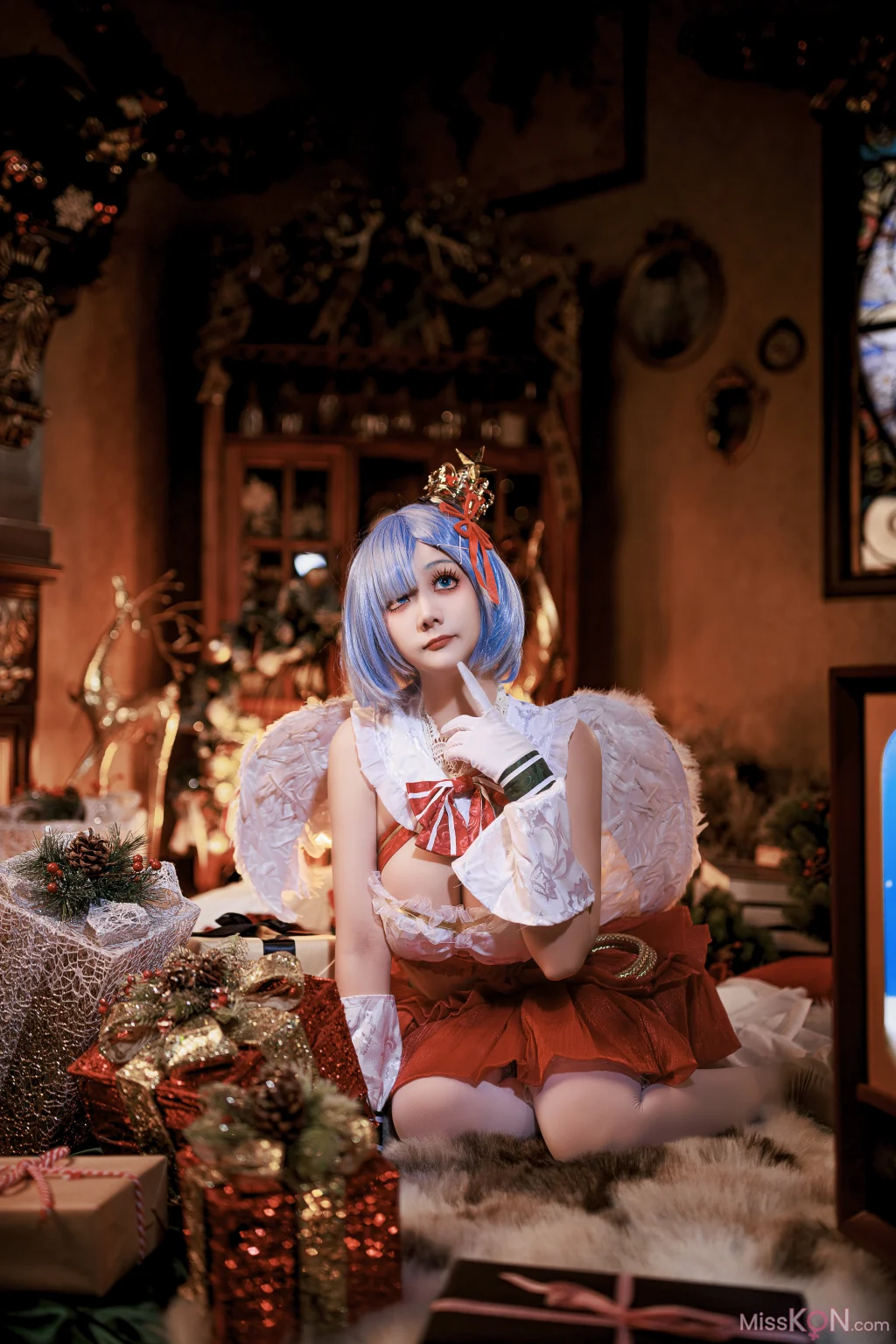 Coser@阿雪雪: 圣诞小天使 蕾姆 (40 photos)