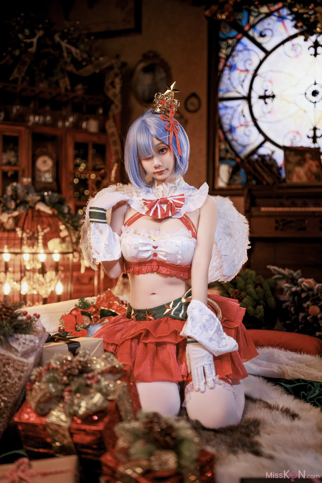 Coser@阿雪雪: 圣诞小天使 蕾姆 (40 photos)