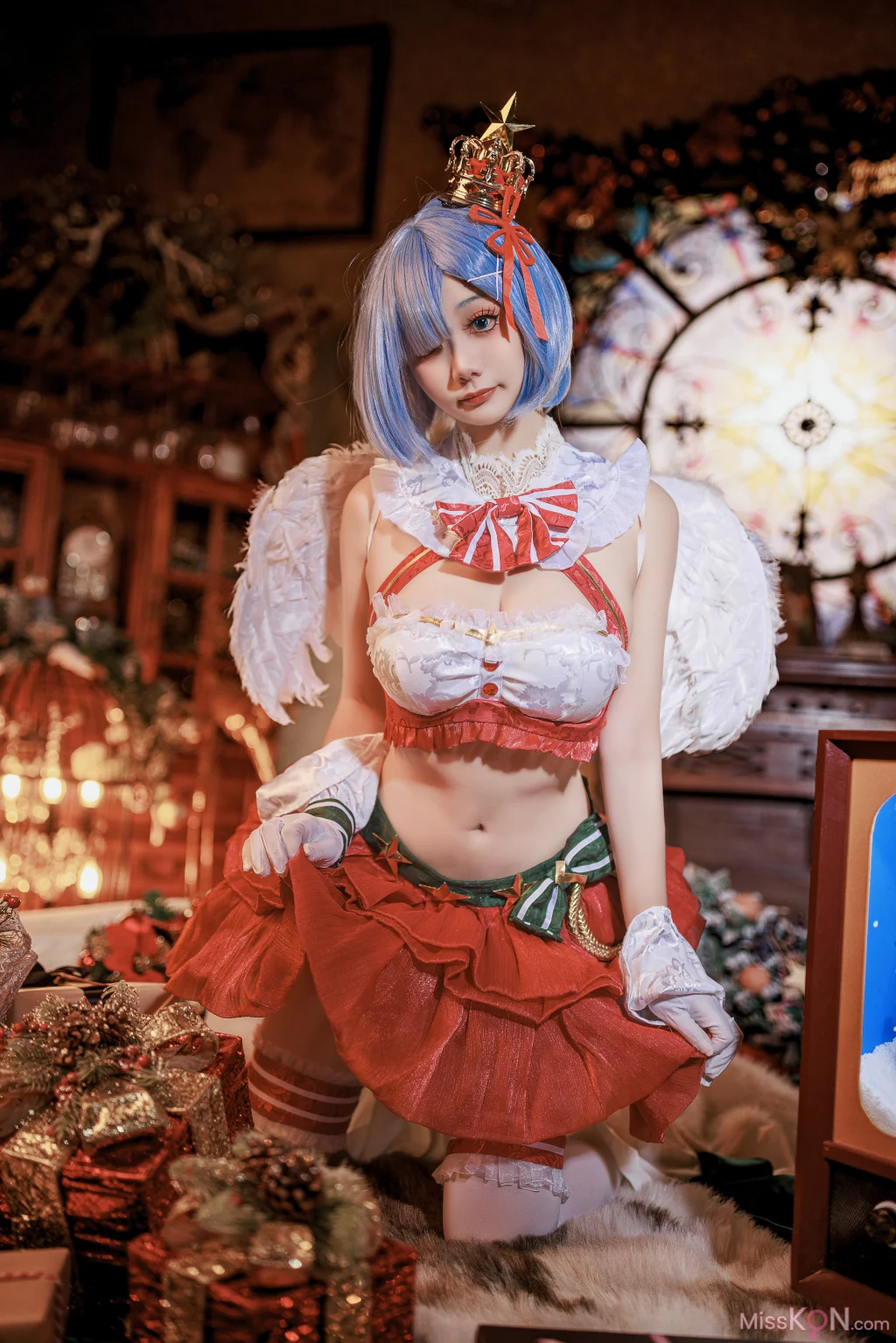 Coser@阿雪雪: 圣诞小天使 蕾姆 (40 photos)