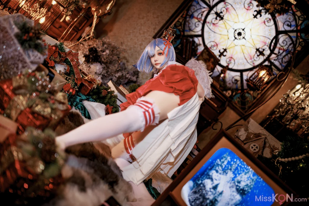 Coser@阿雪雪: 圣诞小天使 蕾姆 (40 photos)