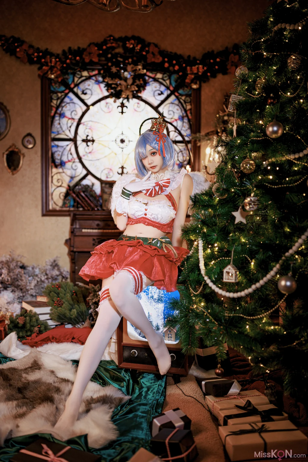 Coser@阿雪雪: 圣诞小天使 蕾姆 (40 photos) – Page 2