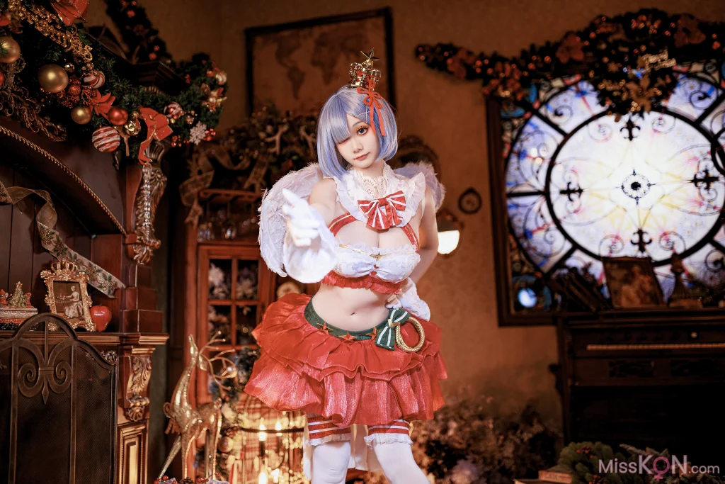 Coser@阿雪雪: 圣诞小天使 蕾姆 (40 photos) – Page 2