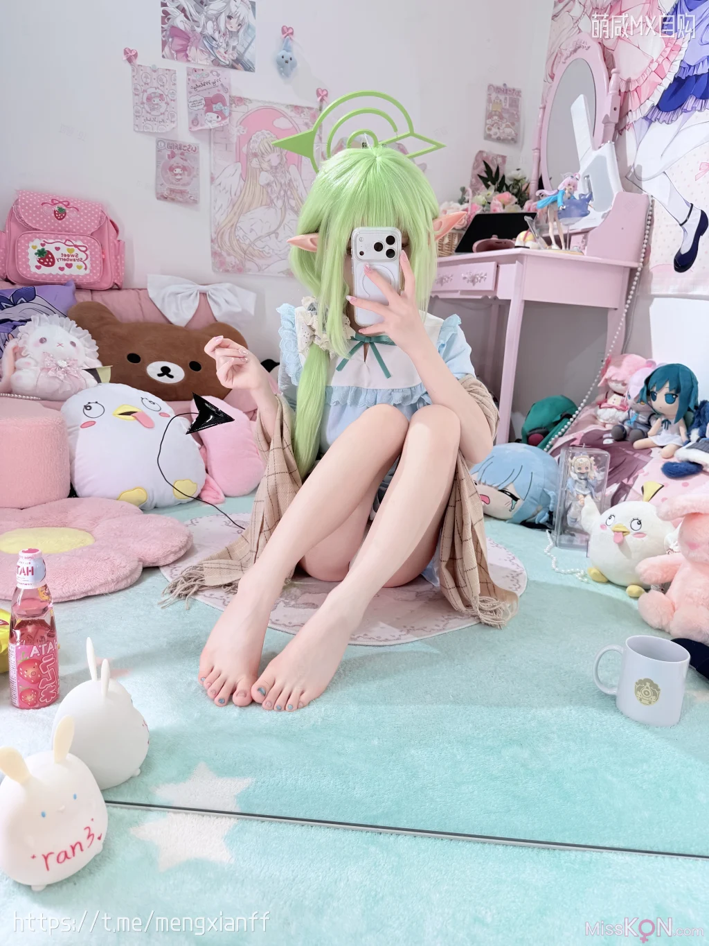 Coser@染三ran3: 蔚蓝档案 – 小望&小光 睡衣 (108 photos + 9 videos)