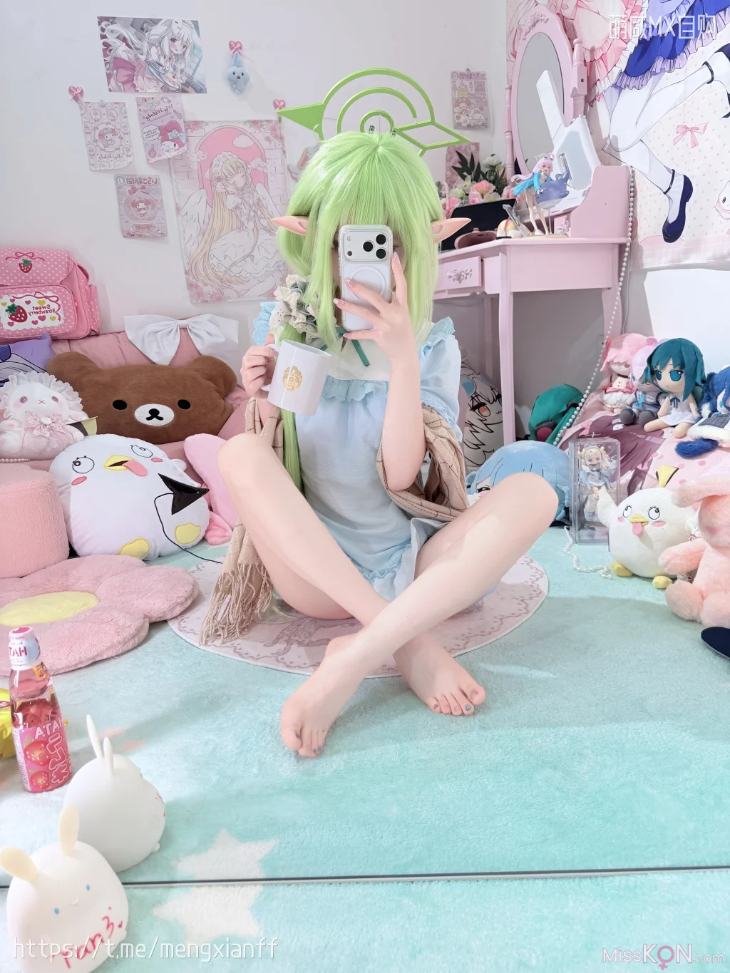 Coser@染三ran3: 蔚蓝档案 – 小望&小光 睡衣 (108 photos + 9 videos)