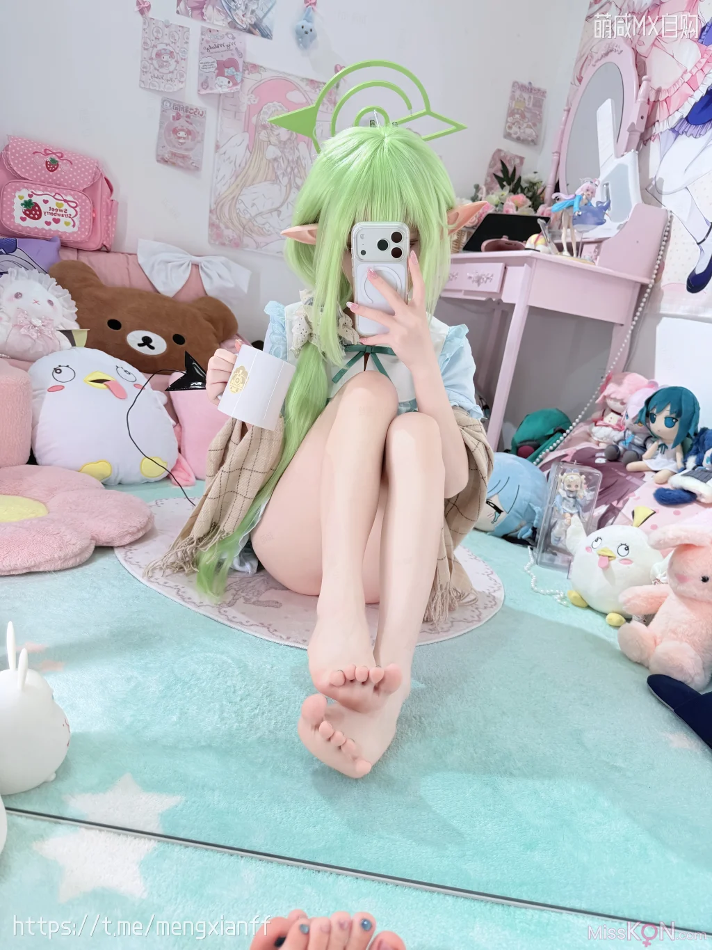 Coser@染三ran3: 蔚蓝档案 – 小望&小光 睡衣 (108 photos + 9 videos) – Page 2