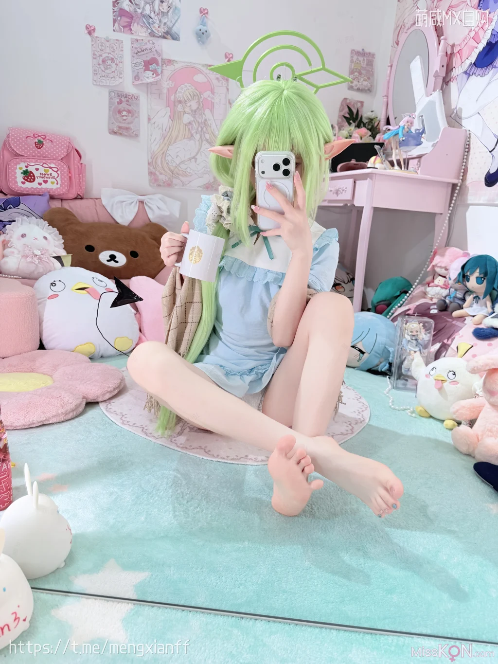 Coser@染三ran3: 蔚蓝档案 – 小望&小光 睡衣 (108 photos + 9 videos) – Page 2
